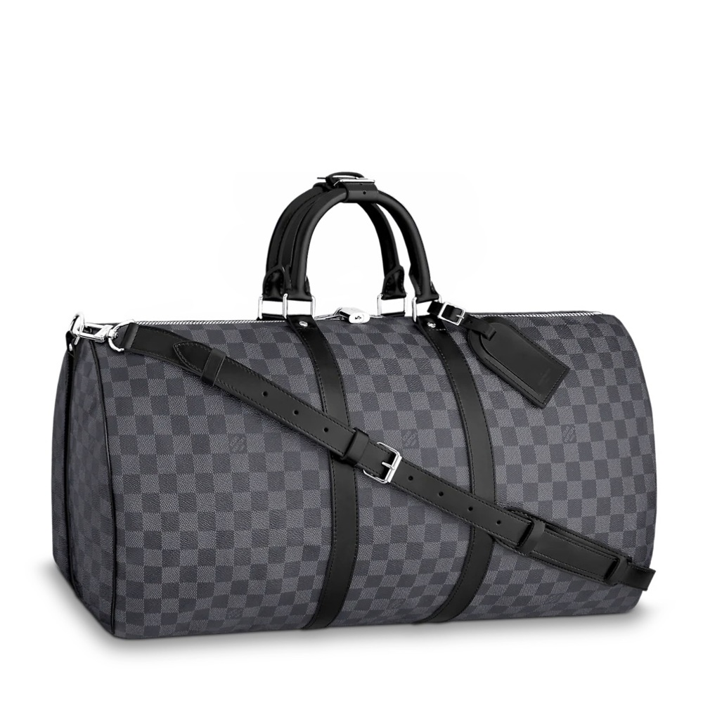 Louis Vuitton Keepall Bandoulière 55 Authentic Damier Graphite Canvas duffel bag